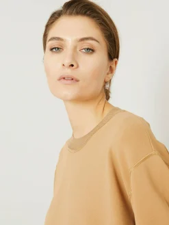 Shirt 'Compact' mit Rundhalsausschnitt Camel