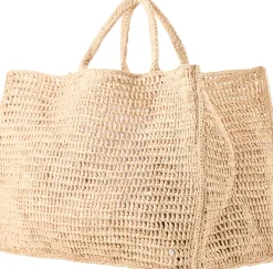 Shopper 'Anika' aus Raffia Beige