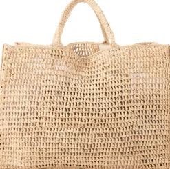 Shopper 'Anika' aus Raffia Beige