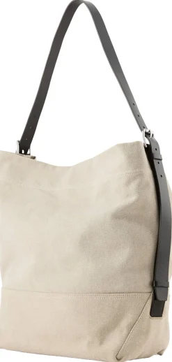 Shopper 'Belted' Beige/Dunkelbraun
