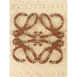 Shopper Paula's Ibiza 'Anagram Basket Large' Natural/Tan