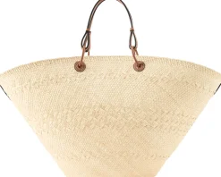 Shopper Paula's Ibiza 'Anagram Basket Large' Natural/Tan