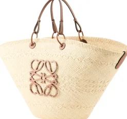 Shopper Paula's Ibiza 'Anagram Basket Large' Natural/Tan