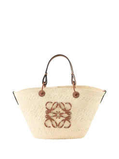 Shopper Paula's Ibiza 'Anagram Basket Medium' Natural/Tan