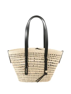 Shopper Paula's Ibiza 'Braid Basket Medium' Natural/Schwarz