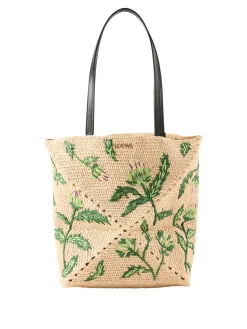 Shopper Paula's Ibiza 'Puzzle Fold Tote Artichoke Medium' Natural/Green