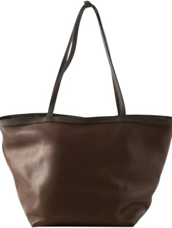 Shopper 'XL Park Tote Stitch Zip' Dunkelbraun
