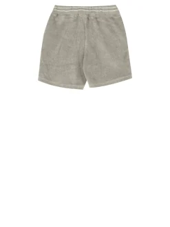Shorts aus Frottee Khaki