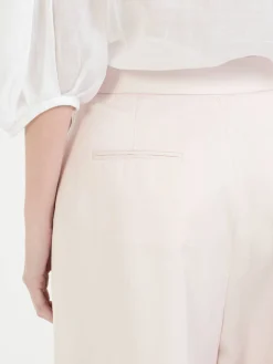 Shorts aus Satin Rosé