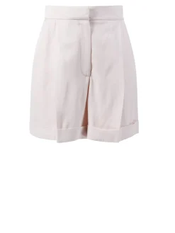 Shorts aus Satin Rosé