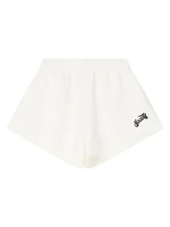 Shorts 'Mazus' mit Logo-Stickerei Cremé