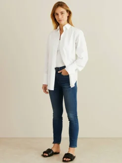 Slim Fit Jeans 'Debbie' Mittelblau