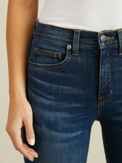 Slim Fit Jeans 'Debbie' Mittelblau