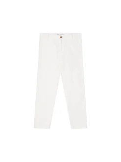 Slim-Fit Jeans 'Jeana' mit floralen Stickereien Weiß