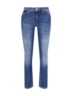 Slim-Fit-Jeans 'Piper Cropped' Mittelblau