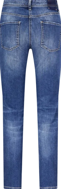 Slim-Fit-Jeans 'Piper Cropped' Mittelblau