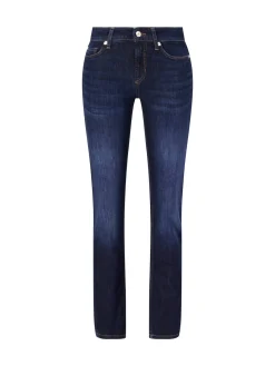 Slim-Fit Jeans 'Piper Long' Dunkelblau