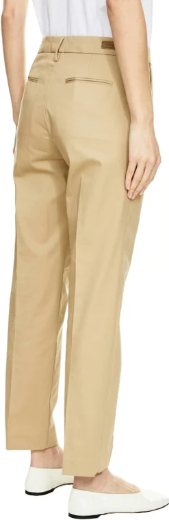 Slim-Fit Stoffhose 'Mary' Beige