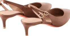 Slingback-Pumps 'Audrey' Hellbraun