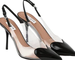 Slingback-Pumps '90' Schwarz