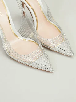 Slingback-Pumps 'Stella' Silber