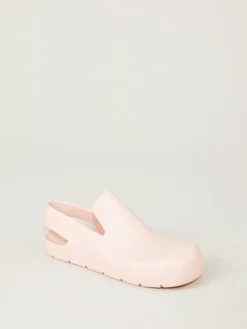 Slingback-Slippers aus Gummi Peachy