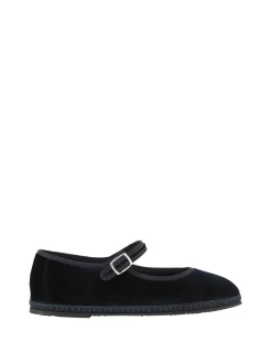 Slipper 'Mary Jane' aus Samt Blue Mercantile