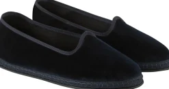 Slipper 'Modigliani' aus Samt Blue Mercantile