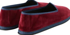 Slipper 'Modigliani' aus Samt Bordeaux Sipario Blue
