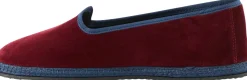 Slipper 'Modigliani' aus Samt Bordeaux Sipario Blue