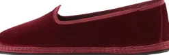 Slipper 'Modigliani' aus Samt Bordeaux Sipario