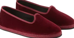 Slipper 'Modigliani' aus Samt Bordeaux Sipario