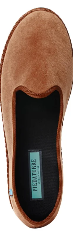 Slipper 'Modigliani' aus Samt Caramello