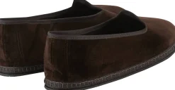 Slipper 'Modigliani' aus Samt Marrone Caranto