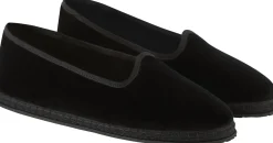 Slipper 'Modigliani' aus Samt Nero Tabarro