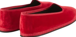 Slipper 'Modigliani' aus Samt Rosso Refosco