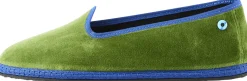 Slipper 'Modigliani' aus Samt Verde Asparego Blue