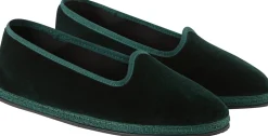 Slipper 'Modigliani' aus Samt Verde Carnia