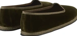 Slipper 'Modigliani' aus Samt Verde Loden