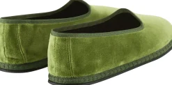 Slipper 'Modigliani' aus Samt Verde Asparago