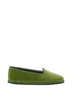 Slipper 'Modigliani' aus Samt Verde Asparago