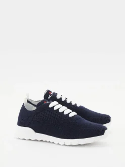 Sneaker aus Cashmere Marineblau
