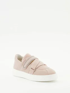 Sneaker aus Veloursleder Altrosa
