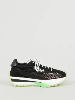 Sneaker mit Mesh-Einsatz Schwarz/Multi