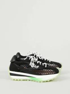 Sneaker mit Mesh-Einsatz Schwarz/Multi