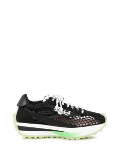 Sneaker mit Mesh-Einsatz Schwarz/Multi