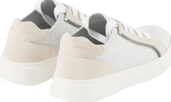 Sneaker mit Monili-Perlen Grau/Crème
