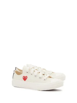 Sneaker 'Red Heart Low' Crème/Rot