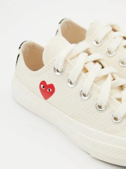 Sneaker 'Red Heart Low' Crème/Rot