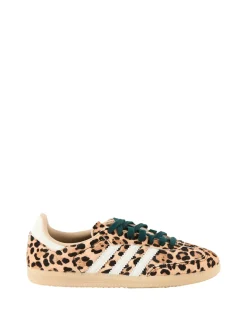 Sneaker 'Samba' mit Animal Print Braun